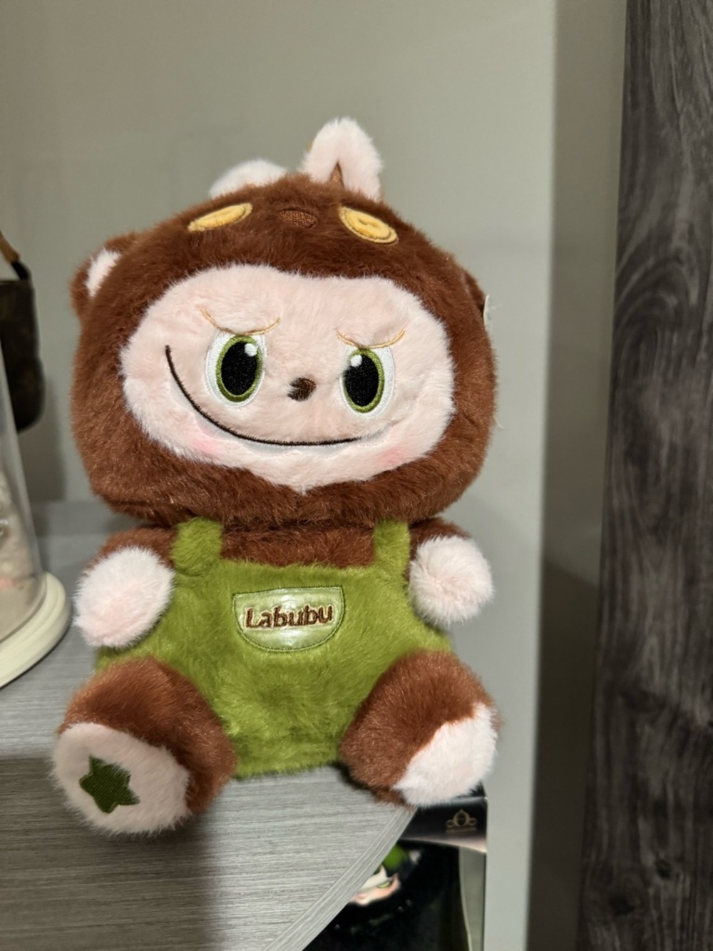 Lahubu Green and Brown Plush Animal Toy - Cute Stuffed Character